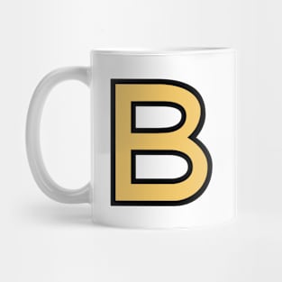 Funky Yellow Letter B Mug